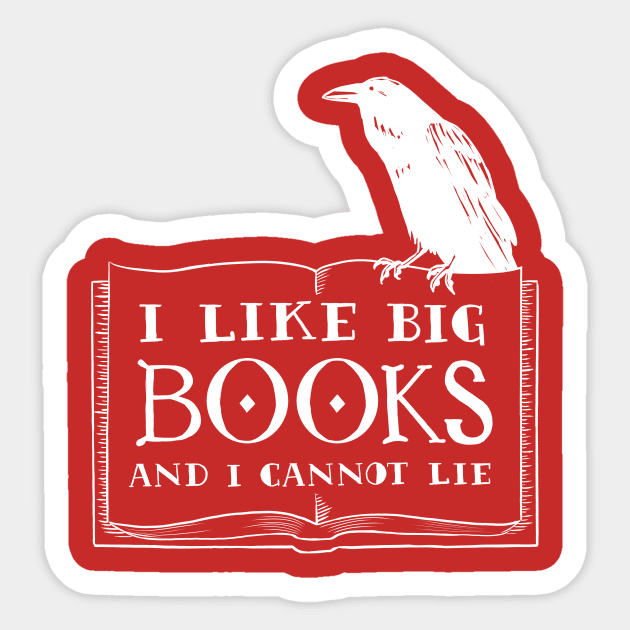 I like big books Sticker by steffmetal